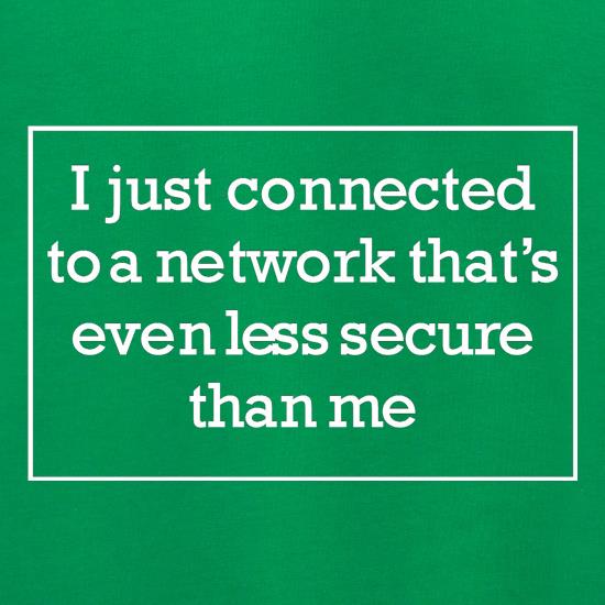 i just connected to a network thats even less secure than me Jumpers