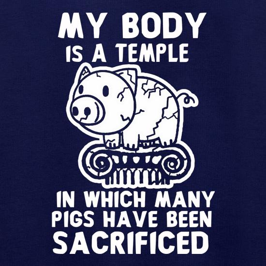 My Body Is A Temple In Which A Lot Of Pigs Have Been Sacificed Jumpers