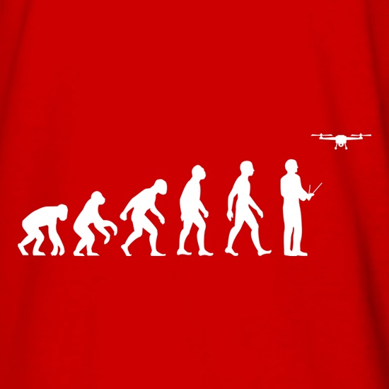 Evolution Of Man Droning Long Sleeve T-Shirts