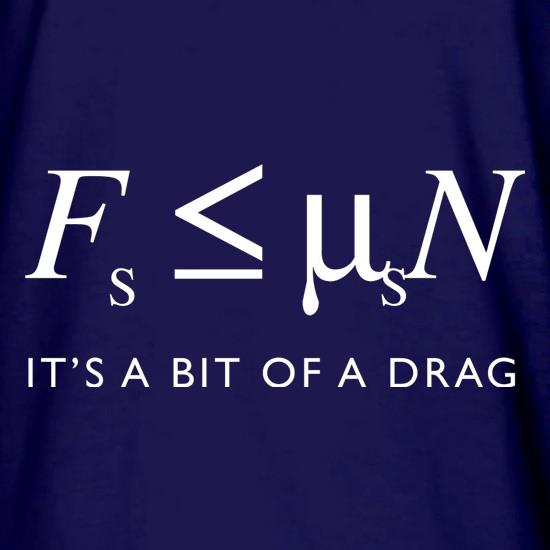 Friction It's A Bit Of A Drag Long Sleeve T-Shirts