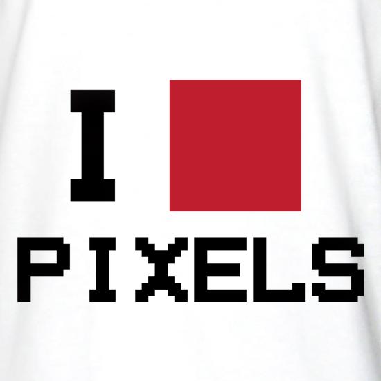 I Love Pixels Long Sleeve T-Shirts