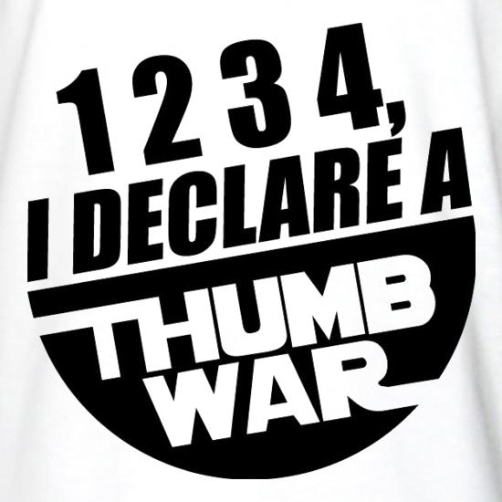 1234, I Declare A Thumb War Long Sleeve T-Shirts