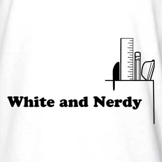 White and Nerdy Long Sleeve T-Shirts