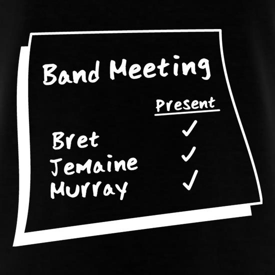 Band Meeting t-shirts