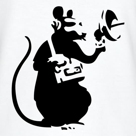 Banksy Listening Rat t-shirts