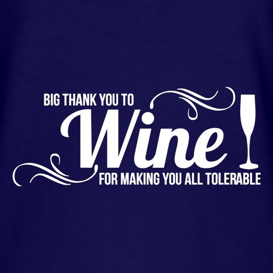Big thank you to Wine for making you all tolerable t-shirts