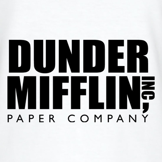 Dunder Mifflin Inc Paper Company t-shirts