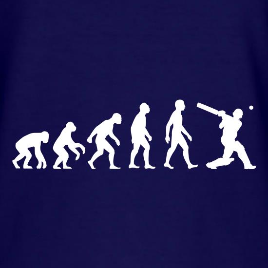 Evolution of Man Cricket Player t-shirts