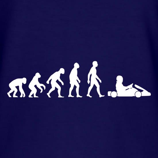 Evolution of Man Go Karting t-shirts