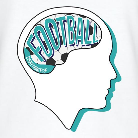 Football On The Brain t-shirts