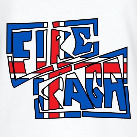Iceland Fire Saga t-shirts