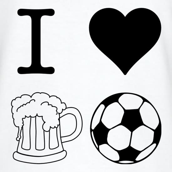 I Heart Beer and Football t-shirts