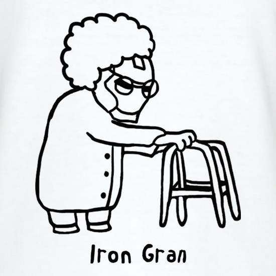 Iron Gran t-shirts