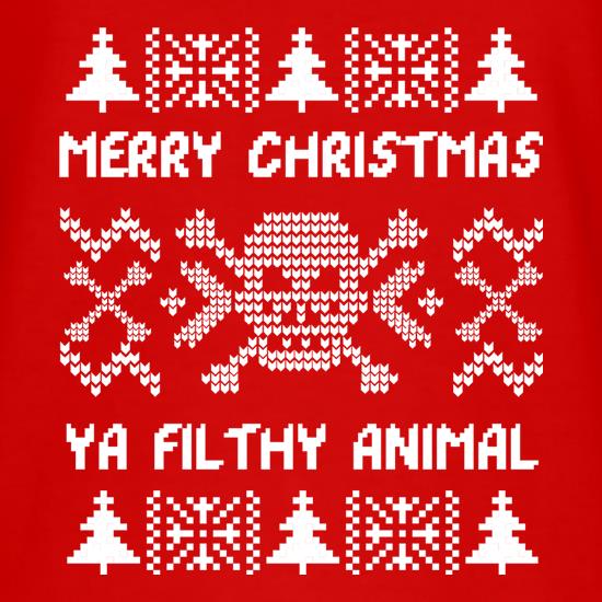 Merry Christmas Animal t-shirts