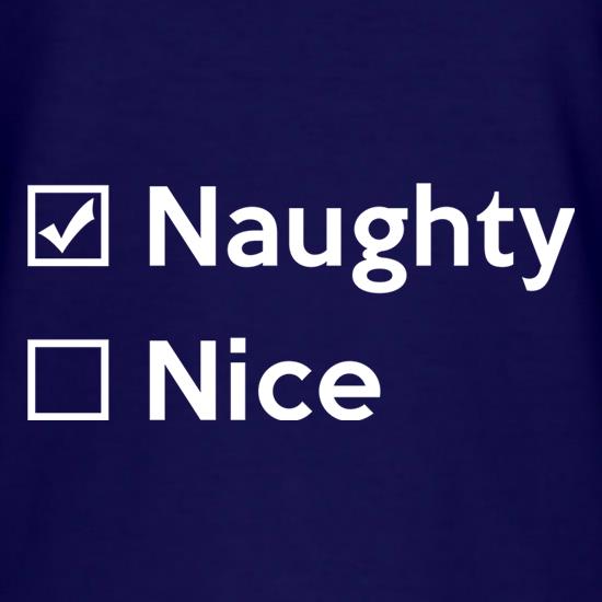 Naughty Not Nice t-shirts
