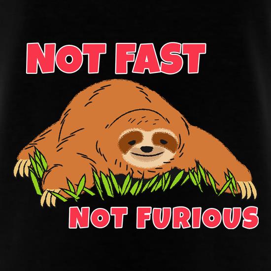 Not Fast Not Furious Sloth t-shirts