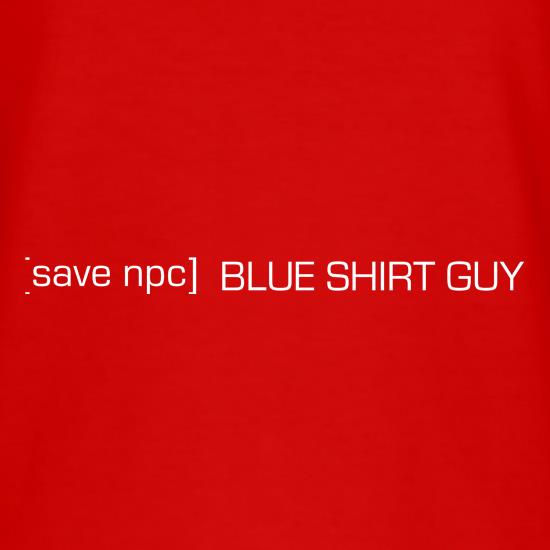 Save Blue Shirt Guy t-shirts