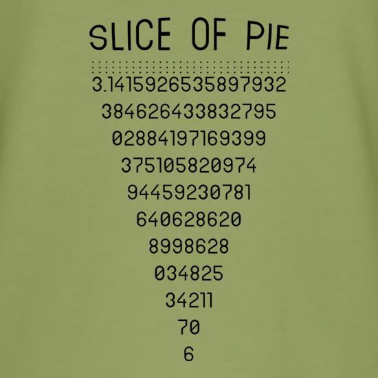 Slice Of Pi t-shirts