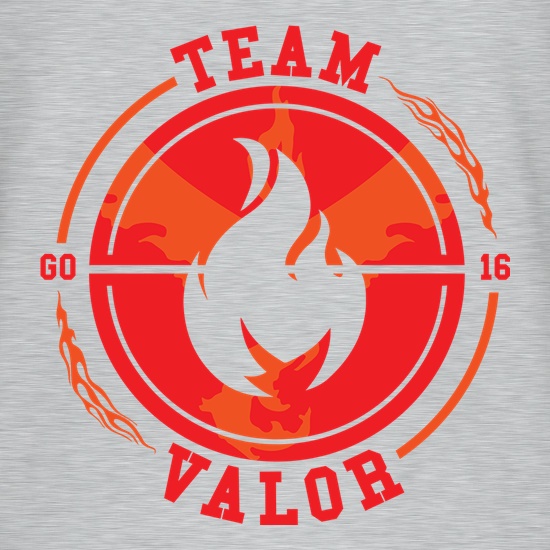 Team Valor GO t-shirts