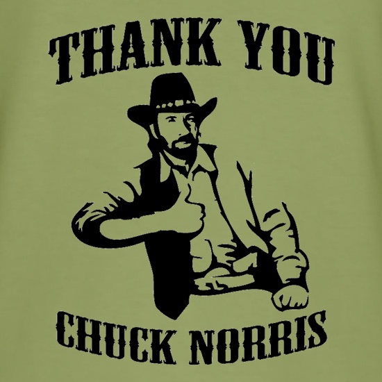 Thank you Chuck Norris t-shirts