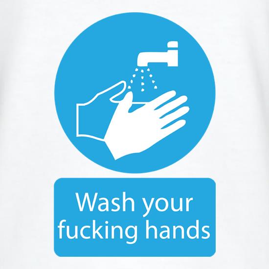 Wash Your FUCKING Hands Logo t-shirts
