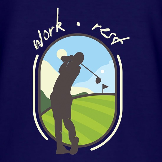 Work Rest Golf t-shirts