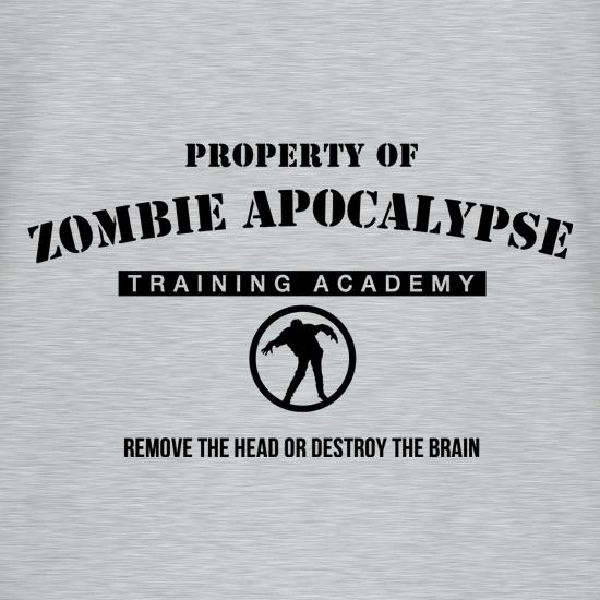 zombie apocalypse training academy t-shirts