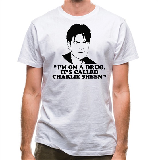 Charlie sheen t shirt clearance