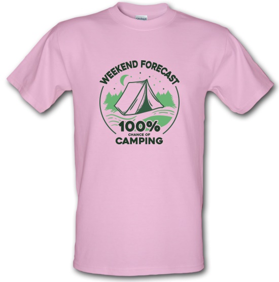 Weekend Forecast Camping T Shirt By CharGrilled