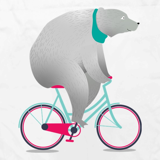 Bear On A Bike t shirt