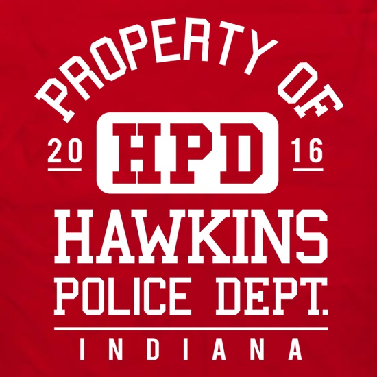 Hawkins Police Department t shirt