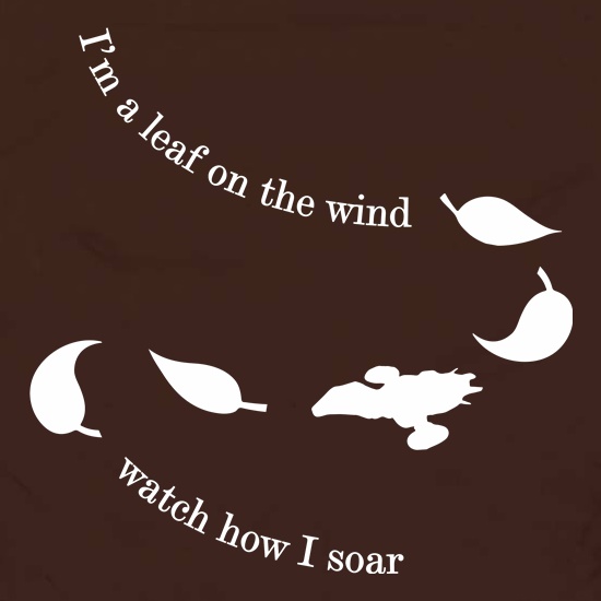 I'm A Leaf On The Wind t shirt