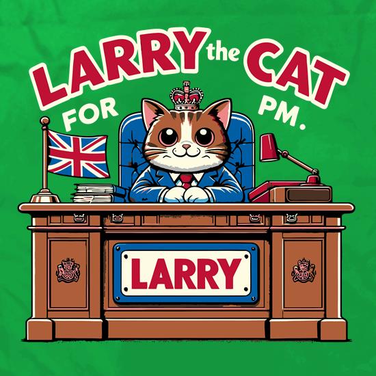 Larry the Cat for PM t shirt
