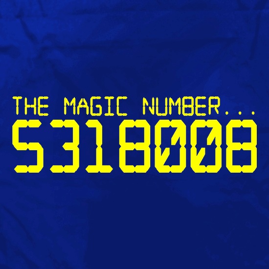 The magic number is Boobies t shirt