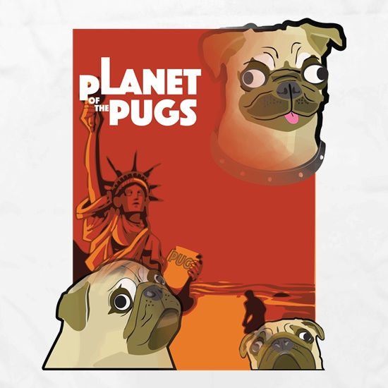 Planet of the Pugs t shirt