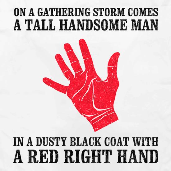 Red Right Hand t shirt