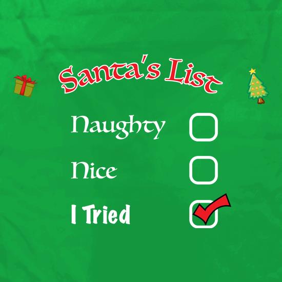Santas Naughty List t shirt