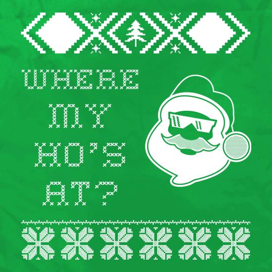 Where My Hoes At Ugly Sweater Style t shirt