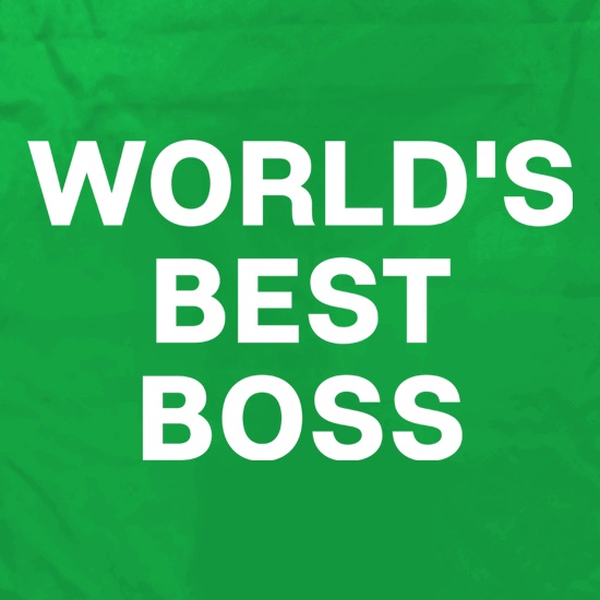 World's Best Boss t shirt