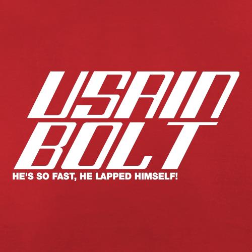 Usain Bolt He's so fast, he Lapped Himself t shirt