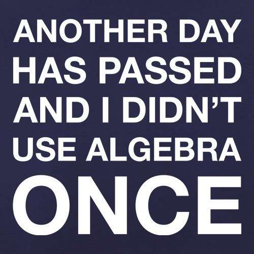 Another Day Has Passed & I Didn't Use Algebra Once t shirt