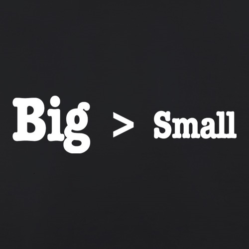 Big Small t shirt