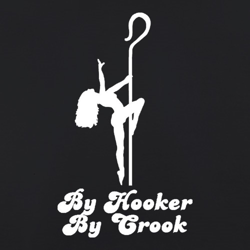 By Hooker By Crook t shirt