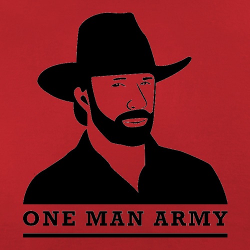 Chuck Norris One Man Army t shirt