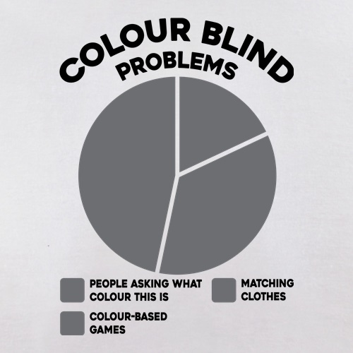 Colour Blind Problems t shirt