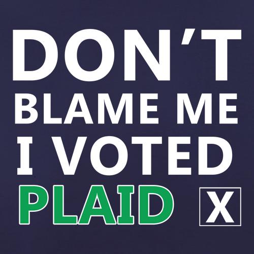 Don't Blame Me i Voted Plaid t shirt