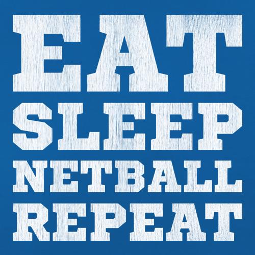 Eat, Sleep, Netball, Repeat t shirt
