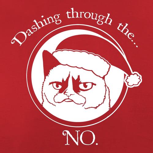 Grumpy Cat - Dashing Through The NO t shirt