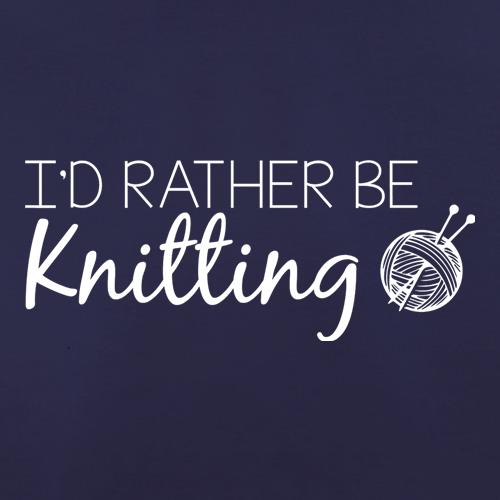 I'd Rather Be Knitting t shirt