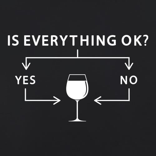 Is Everything Ok? Wine. t shirt